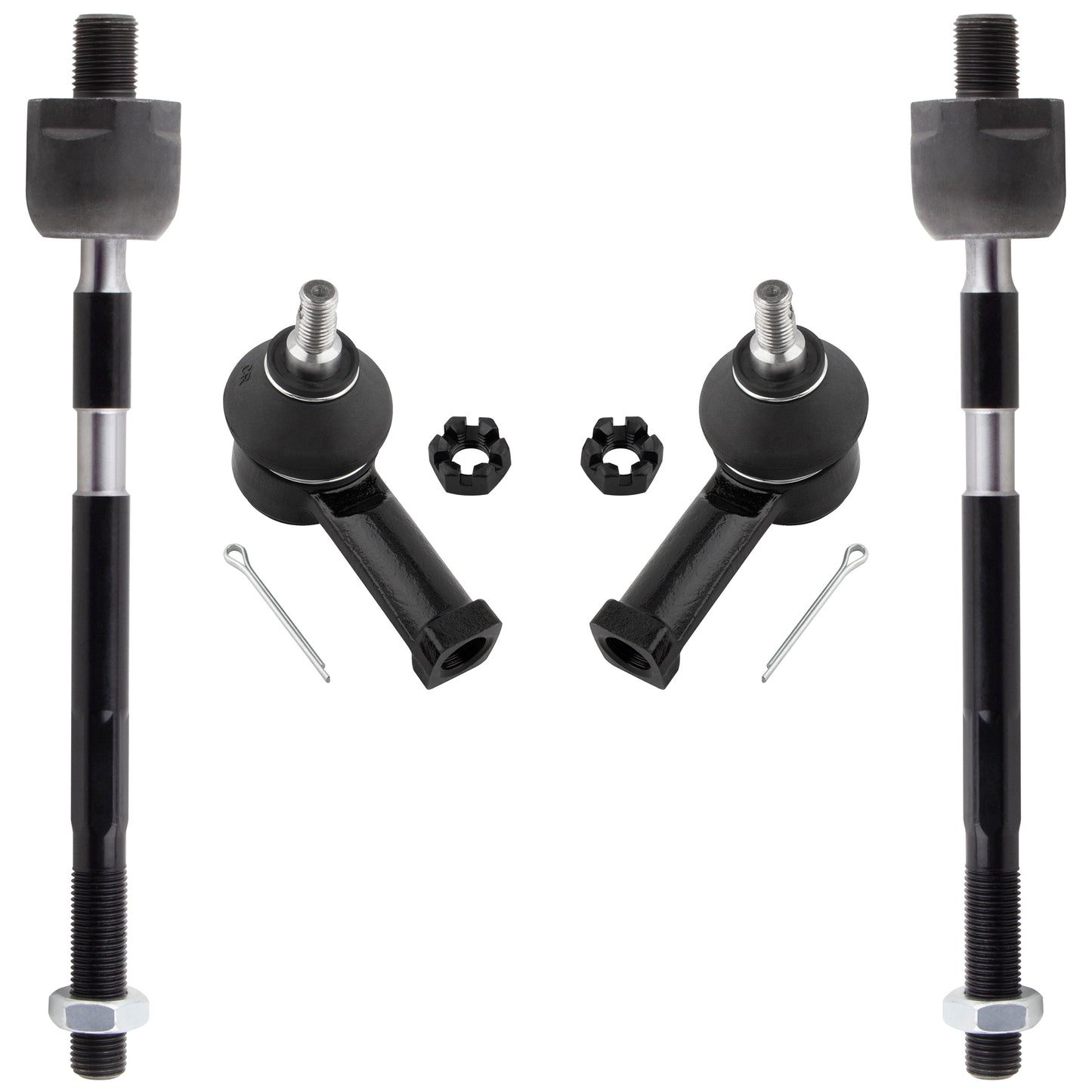 BOXI (Set of 4) Front Inner Outer Tie Rod Ends Fit for Chrysler Sebring 1995-2000 for Dodge Avenger
