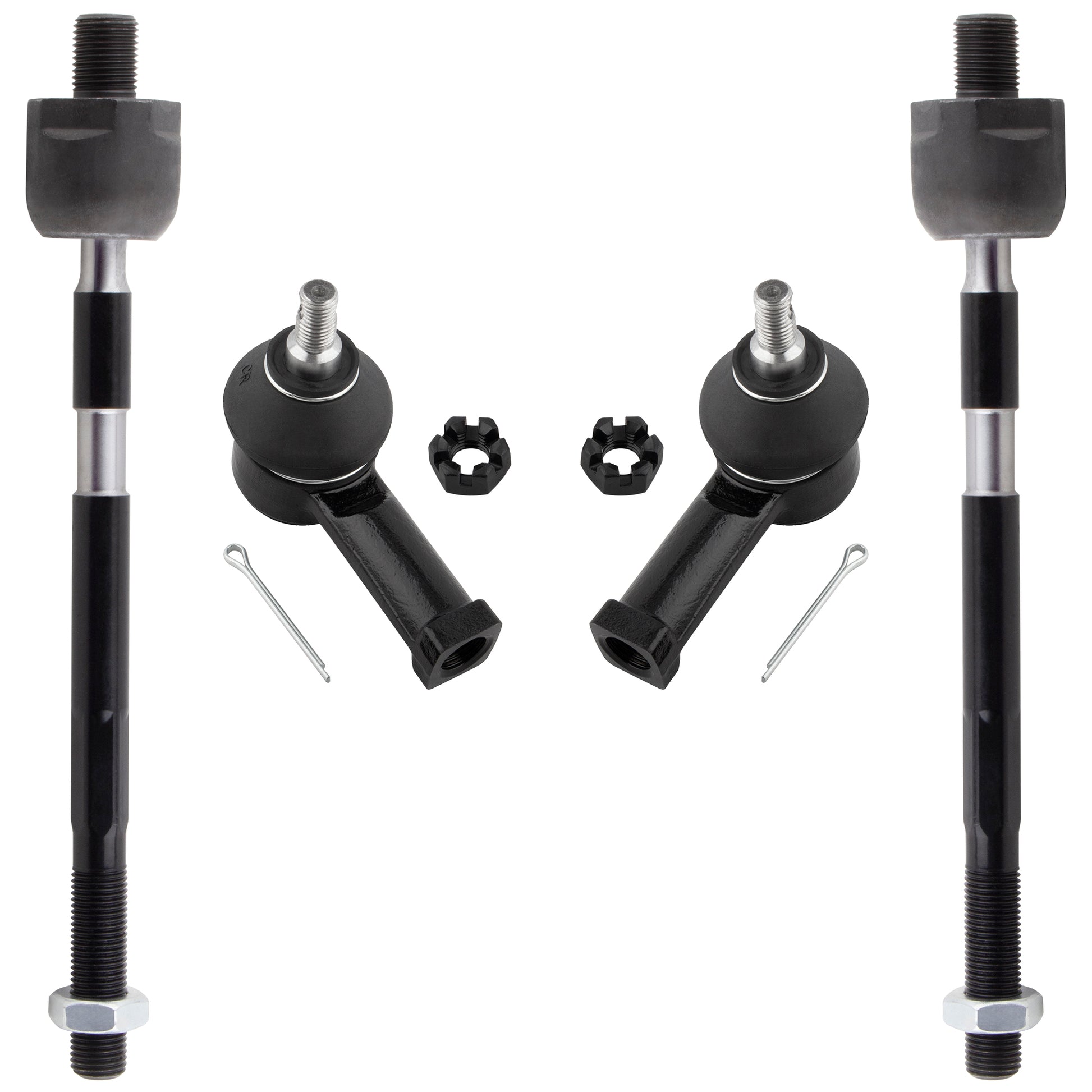 BOXI (Set of 4) Front Inner Outer Tie Rod Ends Fit for Chrysler Sebring 1995-2000 for Dodge Avenger