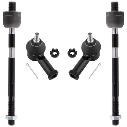 BOXI (Set of 4) Front Inner Outer Tie Rod Ends Fit for Chrysler Sebring 1995-2000 for Dodge Avenger