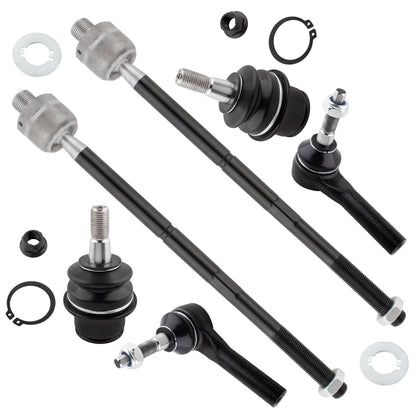 BOXI 6pc Front Ball Joints Tie Rods Fit for Chrysler 300 2005-2010