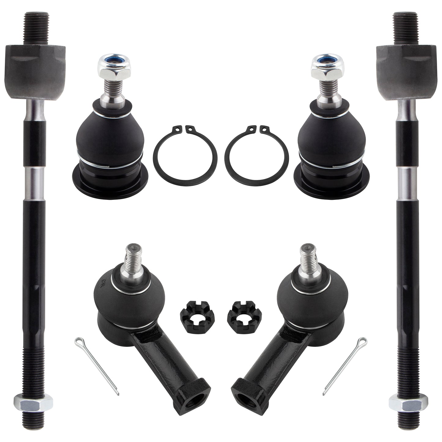 BOXI 6pc Front Ball Joints Tie Rods Fit for Chrysler Sebring for Dodge Avenger 1995-2000