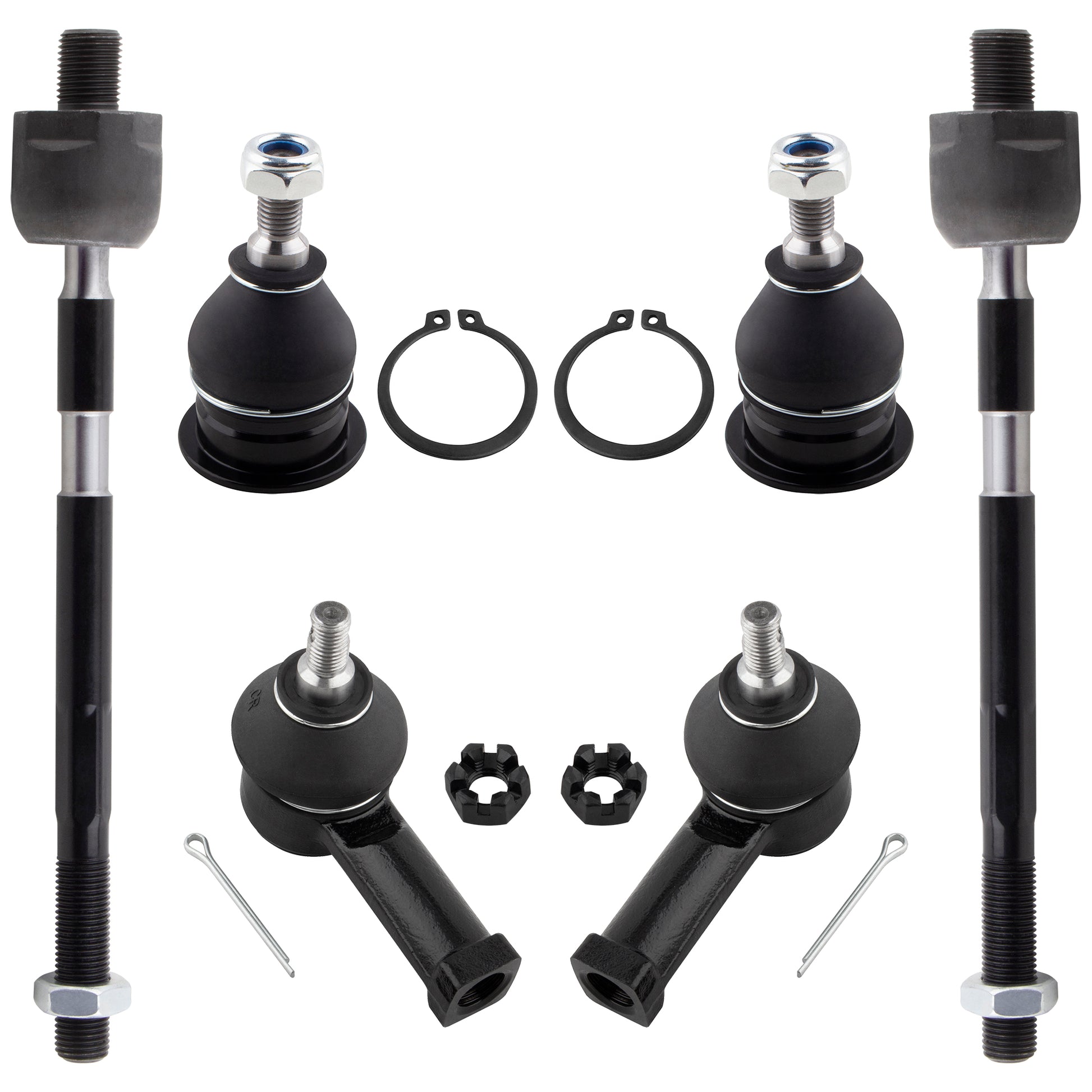 BOXI 6pc Front Ball Joints Tie Rods Fit for Chrysler Sebring for Dodge Avenger 1995-2000