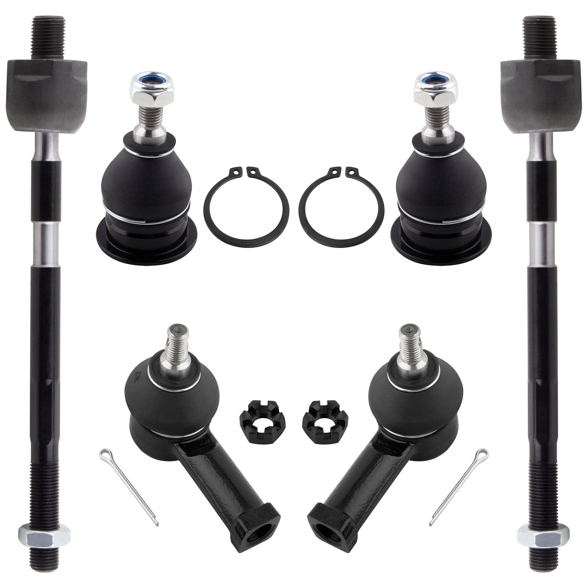 BOXI 6pc Front Ball Joints Tie Rods Fit for Chrysler Sebring for Dodge Avenger 1995-2000