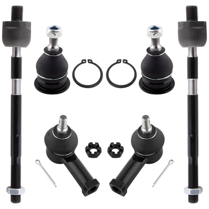BOXI 6pc Front Ball Joints Tie Rods Fit for Chrysler Sebring for Dodge Avenger 1995-2000