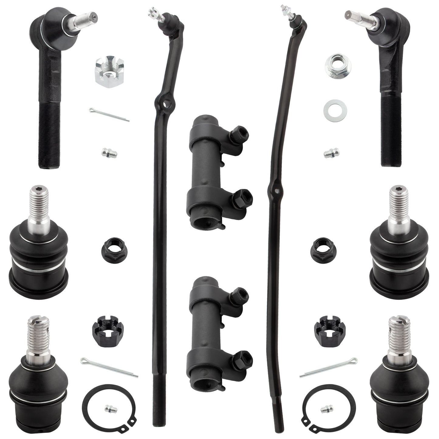 BOXI K7460 K7467 DS1463 ES3625 DS1464 ES3624 ES3626 Front Inner & Outer Tie Rods + Upper & Lower