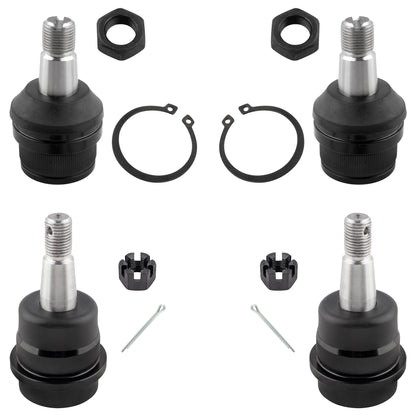 BOXI 4pcs Front Upper & Lower Ball Joint Fit for Dodge Ram 1500 1994 1995 1996 1997 1998 1999 4WD