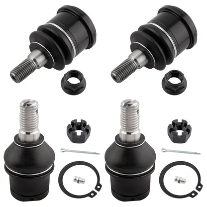 BOXI 4pcs Front Upper + Lower Ball Joint Fit for Dodge Ram 1500 2500 3500