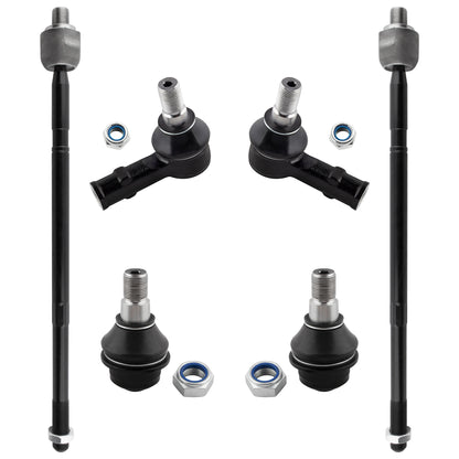 BOXI (Set of 6) Front Inner & Outer Tie Rod Ends Lower Ball Joints Fit for Dodge Sprinter 2500 3500