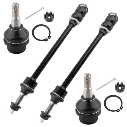 BOXI 4pcs Front Lower Ball Joints + Sway Bar Links Fit for Dodge Ram 1500 2002 2003 2004 2005