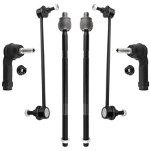 BOXI (Set of 6) Front Inner & Outer Tie Rods Ends + Sway Bar End Link Kit Driver and Passenger Side