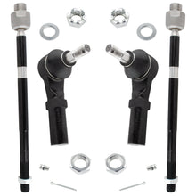 BOXI (Set of 4) Front Inner & Outer Tie Rods Ends Driver and Passenger Sides Fit for Dodge Ram 1500