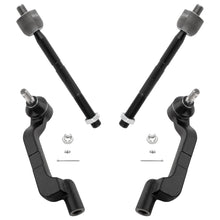 BOXI (Set of 4) Front Inner and Outer Tie Rod Ends Fit for Chrysler 300 2011 2012 2013 2014