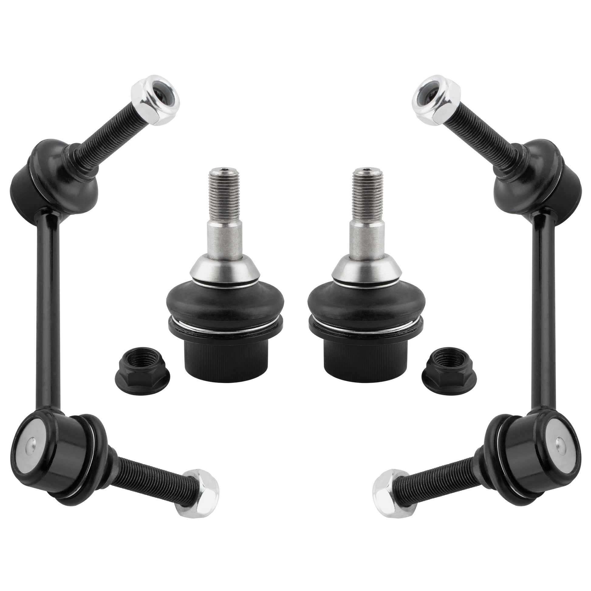BOXI 4pcs Front Lower Ball Joints Sway Bar End Links Fit for Dodge Durango 2011 2012 2013 2014 2015
