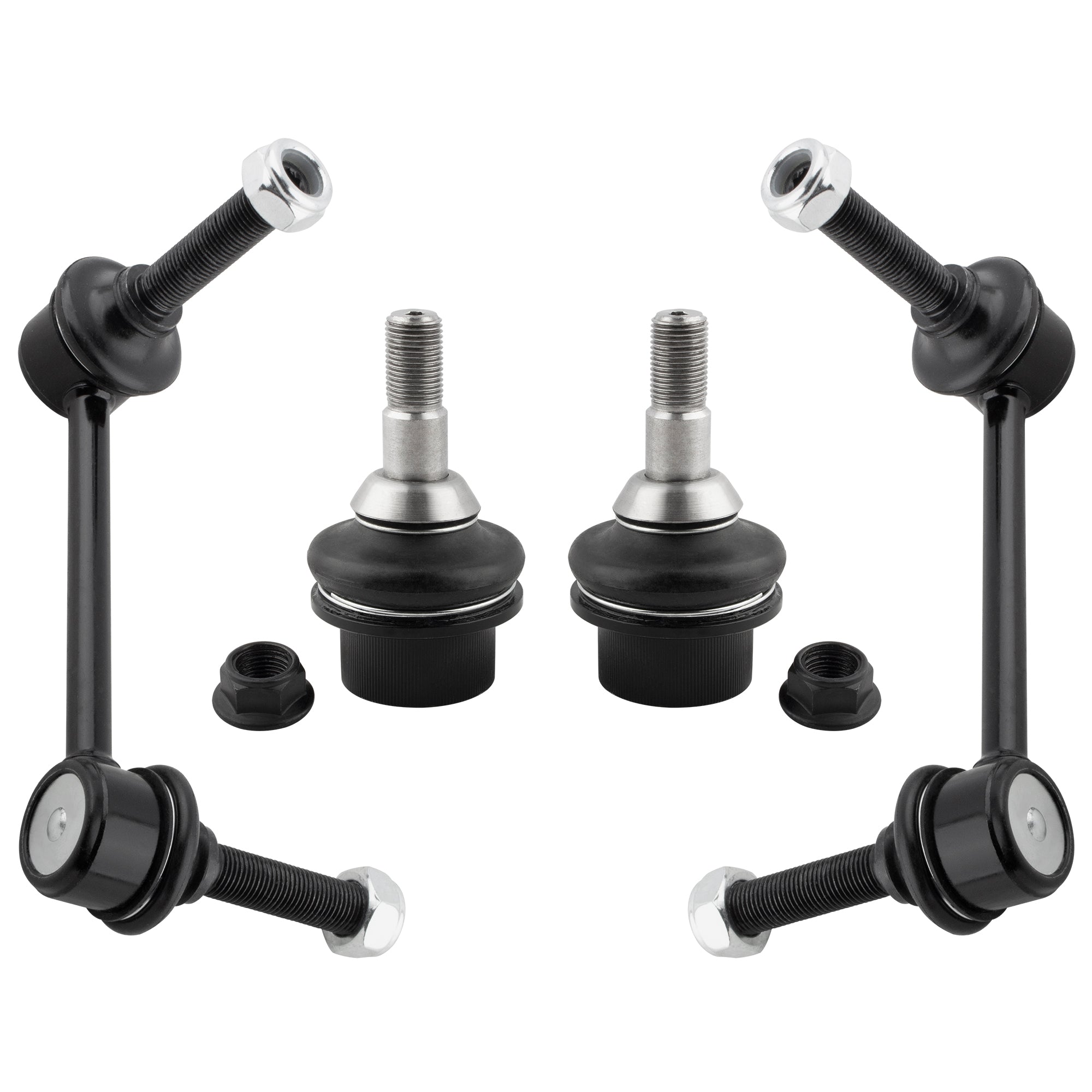 BOXI 4pcs Front Lower Ball Joints Sway Bar End Links Fit for Dodge Durango 2011 2012 2013 2014 2015