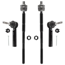 BOXI 4pcs Front Inner and Outer Tie Rod Ends Fit for Dodge Journey 2009 2010 2011 2012 2013 2014
