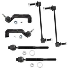 BOXI (Set of 6) Front Inner & Outer Tie Rod Ends + Sway Bar Links Fit for Chrysler 300 2005-2010