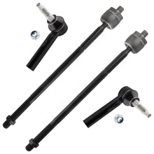 BOXI (Set of 4) Front Inner & Outer Tie Rod End Links Front Suspension Kit Fit for Dodge Dakota