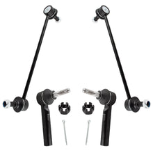 BOXI 4pcs Front Outer Tie Rod Ends + Front Sway Bar Links Fit for Dodge Journey 2009-2018 Sport