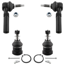 BOXI K7399 ES3537 2x Front Outer Tie Rod End Links + 2x Lower Ball Joints Fit for Dodge Grand