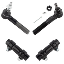 BOXI (Set of 4) Front Left Outer Tie Rod End + Front Right Inner Tie Rod End & Tie Rod Adjustment
