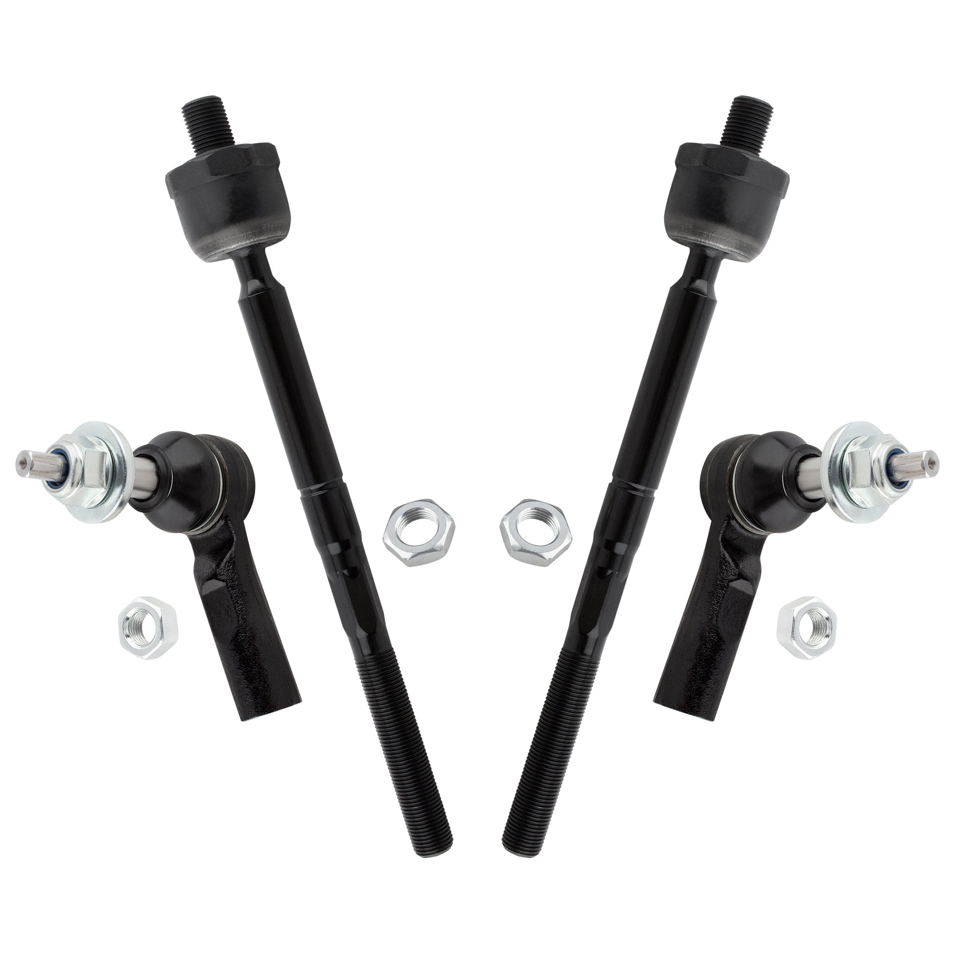 BOXI 4pcs Front Inner Outer Tie Rod Ends Fit for Dodge Durango 2004-2006