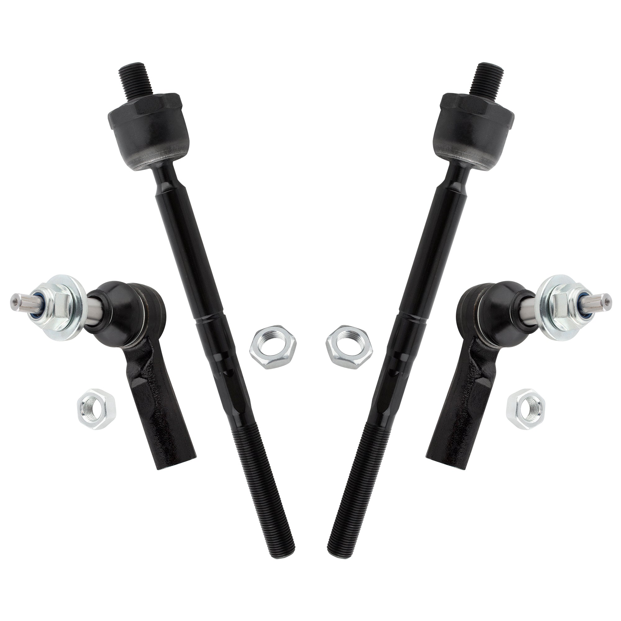 BOXI 4pcs Front Inner Outer Tie Rod Ends Fit for Dodge Durango 2004-2006