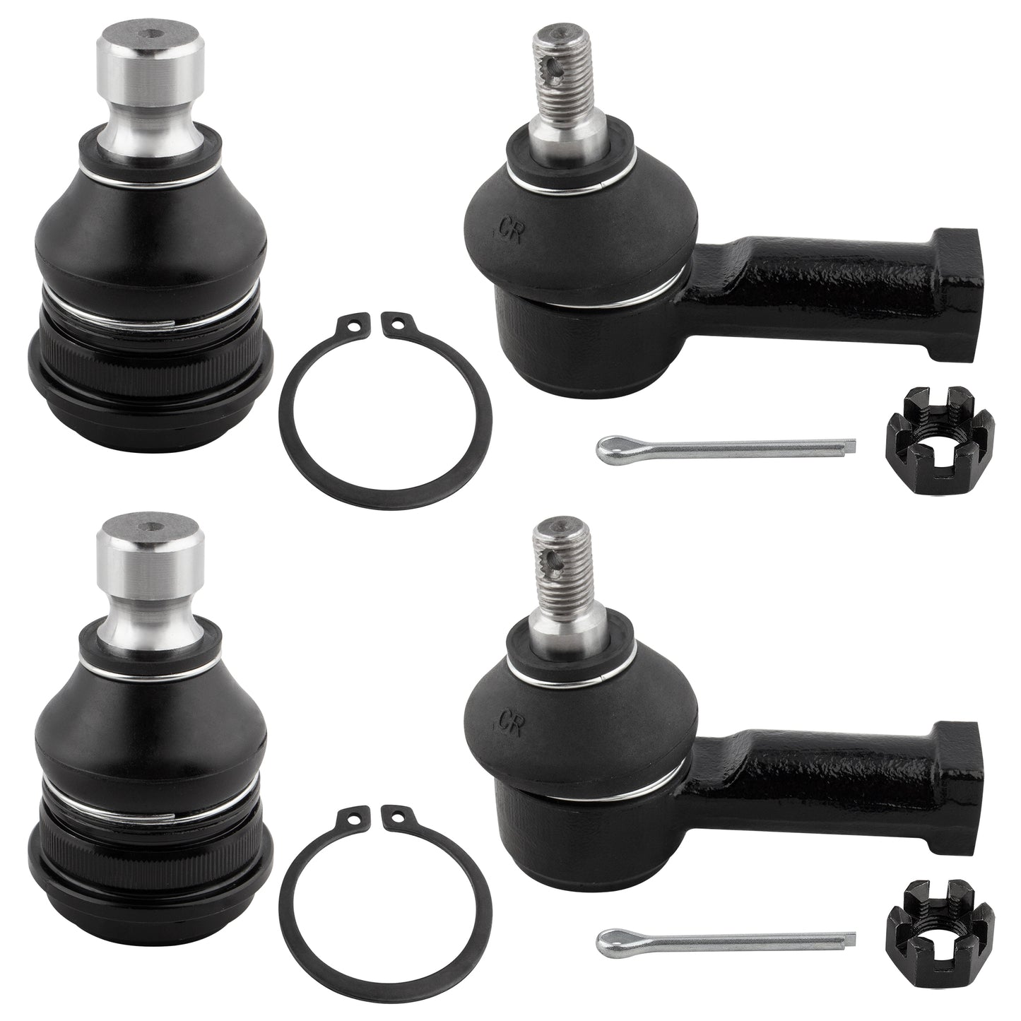BOXI K7449 ES2347 Front Outer Tie Rod End Links + Lower Ball Joints Fit for Chrysler Sebring