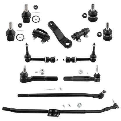 BOXI 13 Pc Complete Suspension & Steering Kit Compatible with 4WD Models Only Tie Rod Ends