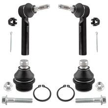 BOXI (Set of 4) Front Lower Ball Joints + Outer Tie Rod Ends Fit for Dodge Caliber 2007-2012