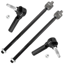 BOXI (Set of 4) Front Inner & Outer Tie Rod Ends Fit for Dodge Challenger Charger 2011 2012 2013