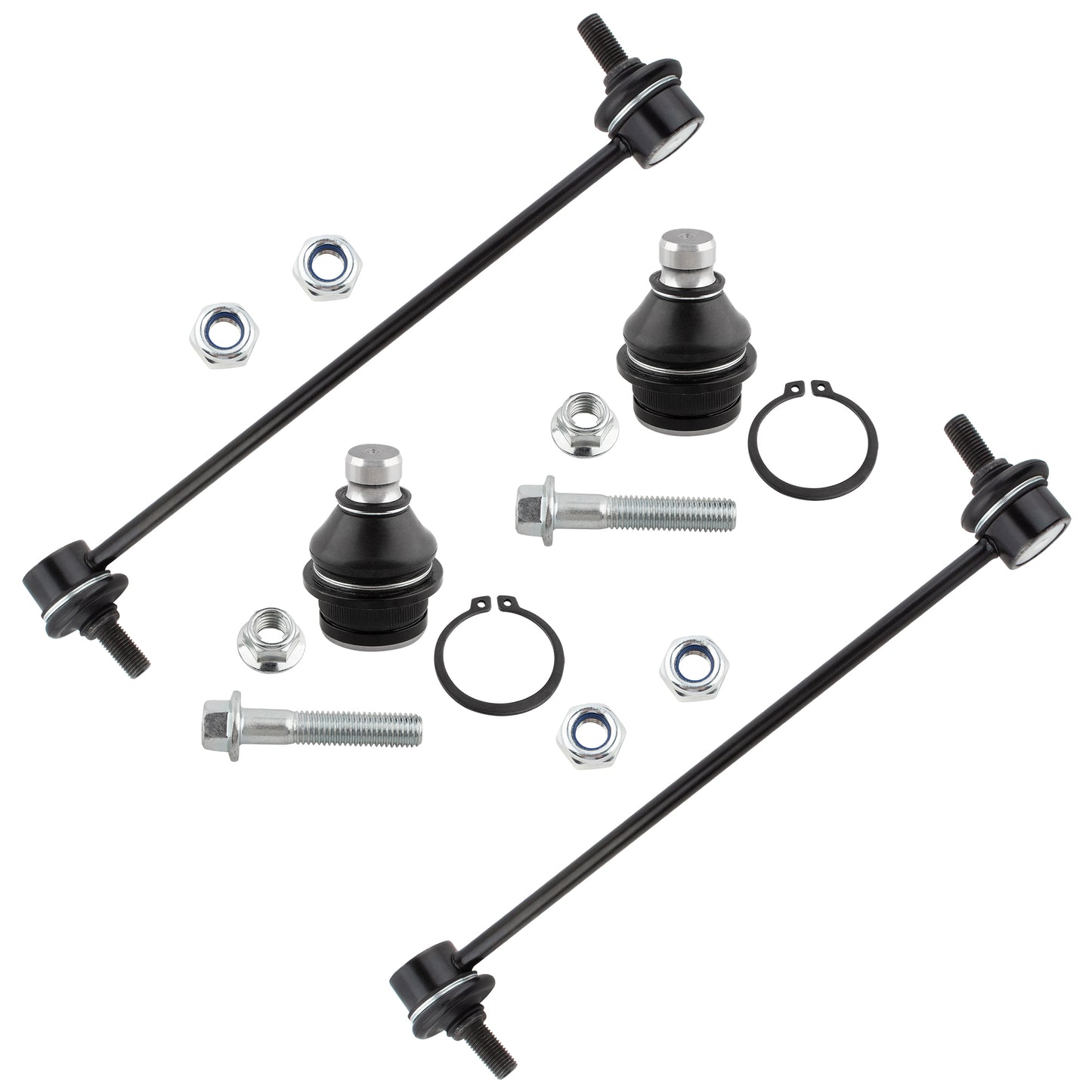 BOXI (Set of 4) Front Lower Ball Joints Sway Bars Fit for Dodge Caliber 2009 2010 2011 2012