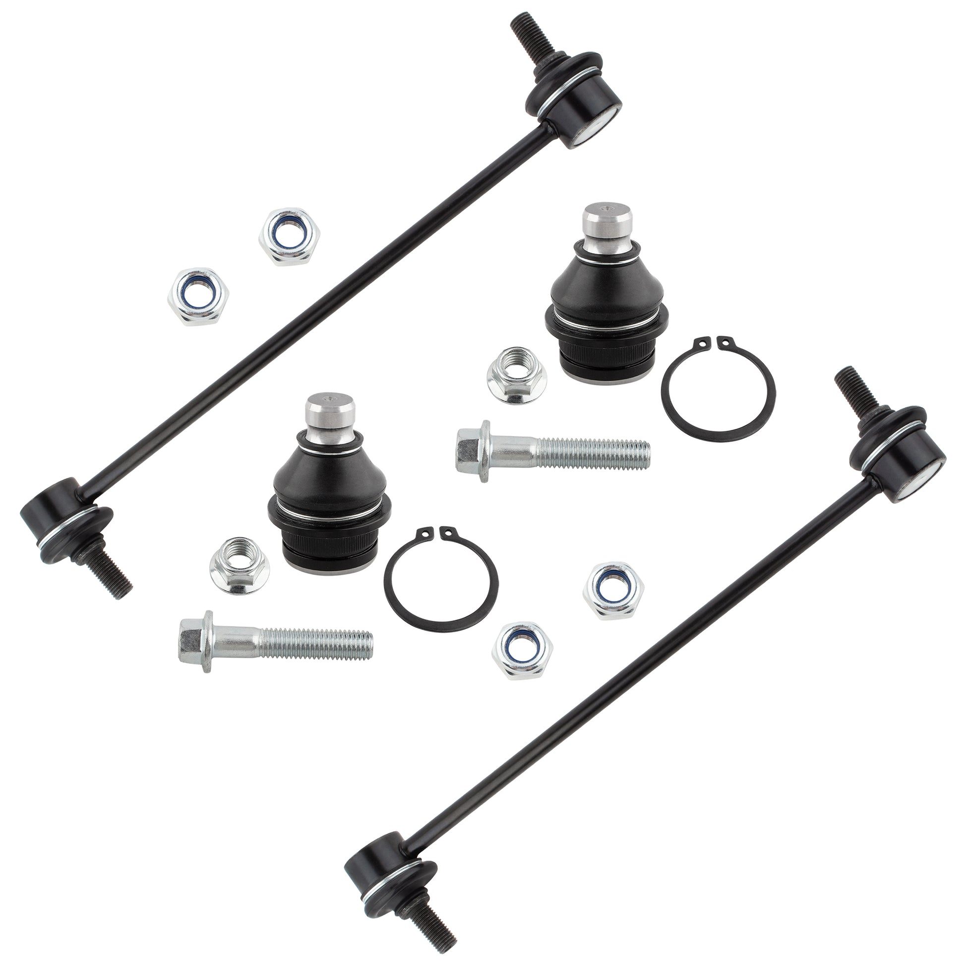 BOXI (Set of 4) Front Lower Ball Joints Sway Bars Fit for Dodge Caliber 2009 2010 2011 2012