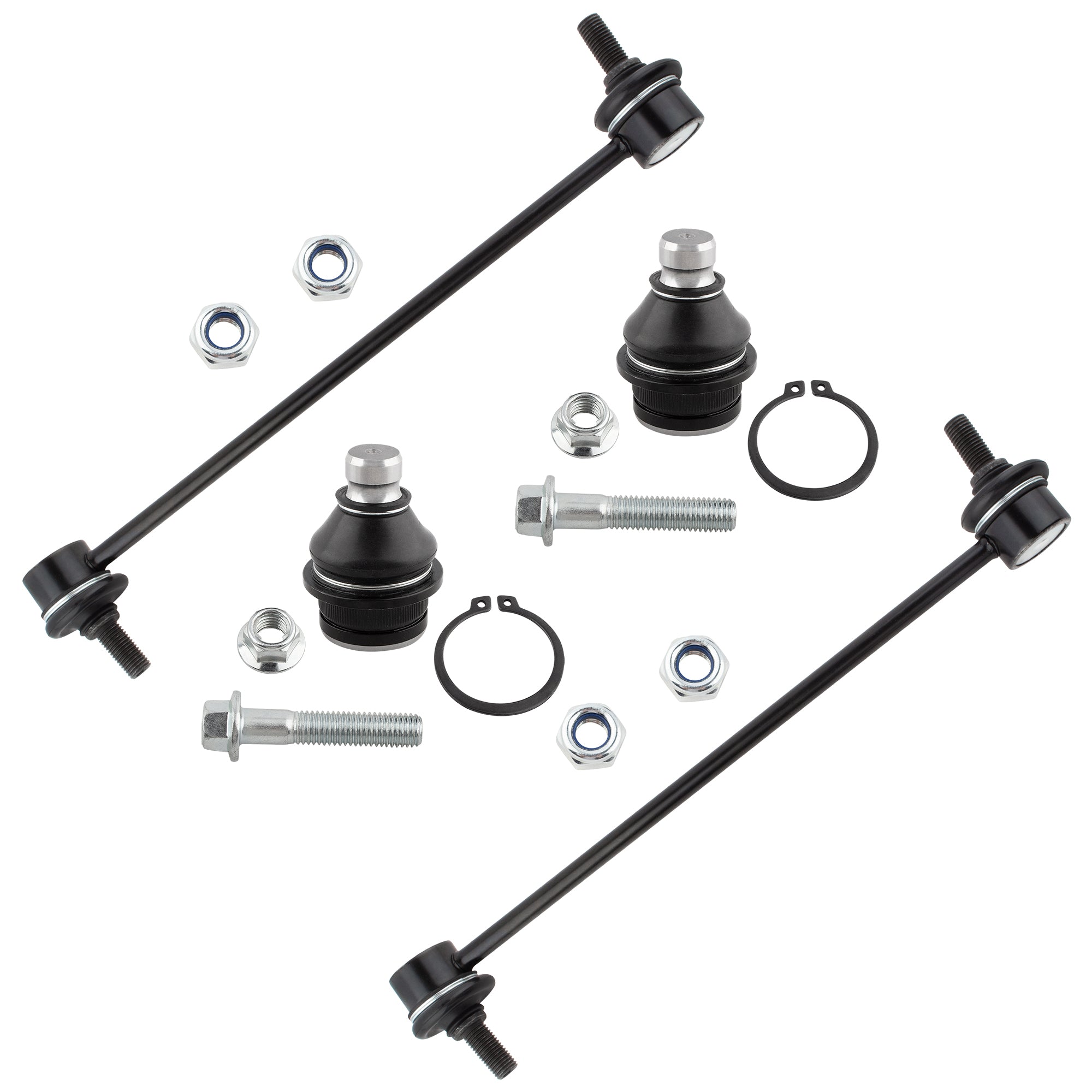 BOXI (Set of 4) Front Lower Ball Joints Sway Bars Fit for Dodge Caliber 2009 2010 2011 2012