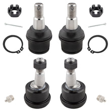 BOXI 4pcs Front Lower & Upper Ball Joints Fit for Dodge Ram 2500 2000-2002