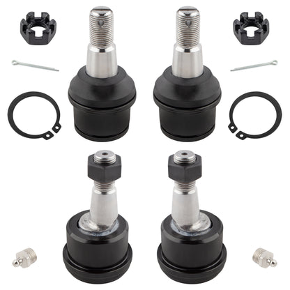 BOXI 4pcs Front Lower & Upper Ball Joints Fit for Dodge Ram 2500 2000-2002