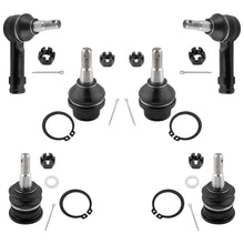 BOXI 6pcs Front Upper & Lower Ball Joints + Outer Tie Rods Fit for for Dodge Ram 1500 2006-2010
