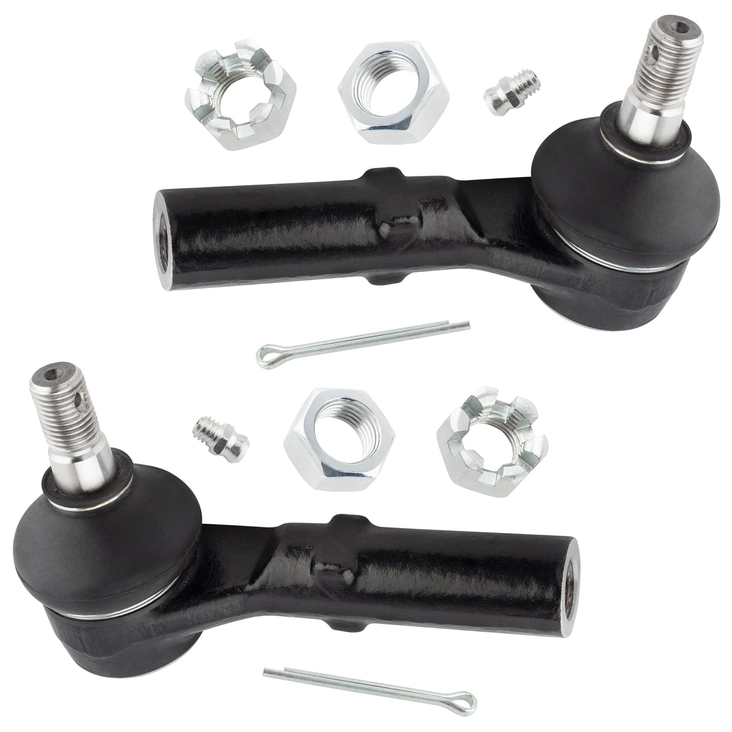 BOXI (Set of 4) 2x Front Inner Tie Rod End Links + 2x Front Outer Tie Rod End Links Fit for Dodge — product photo 3