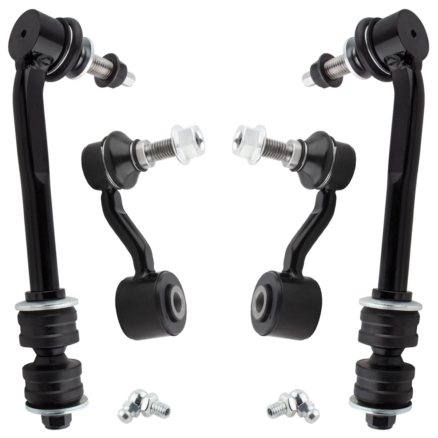 BOXI (Set of 4) 2x Front Stabilizer Sway Bar End Links + 2x Rear Sway Bar End Links Fit