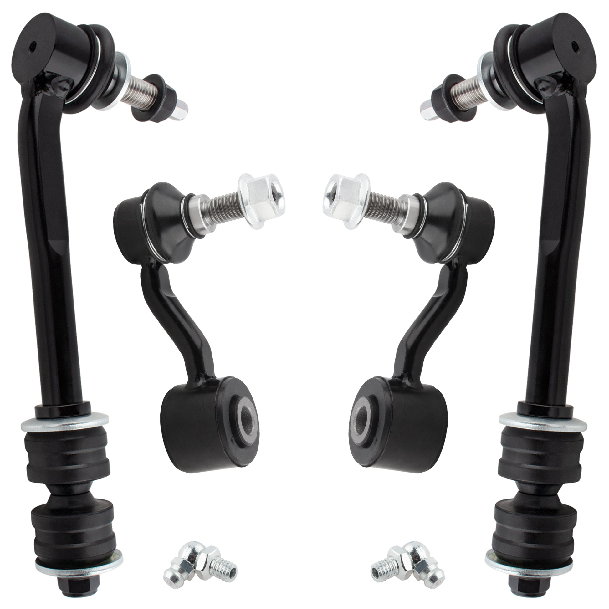 BOXI (Set of 4) 2x Front Stabilizer Sway Bar End Links + 2x Rear Sway Bar End Links Fit
