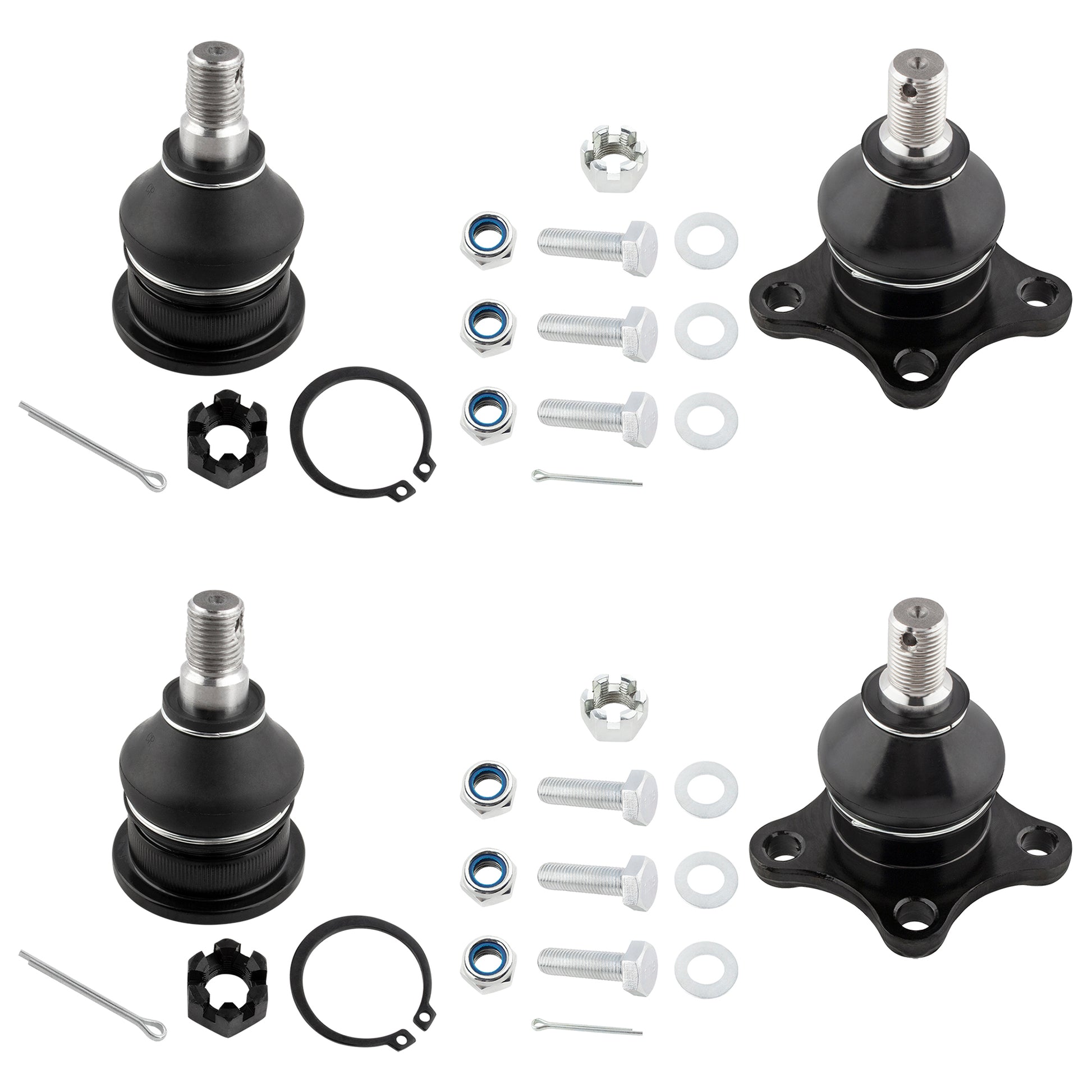 BOXI Set of 4 Front Upper & Lower Ball Joints Kit Compatible for Dodge D50 1982 Ram 50 1983-1985