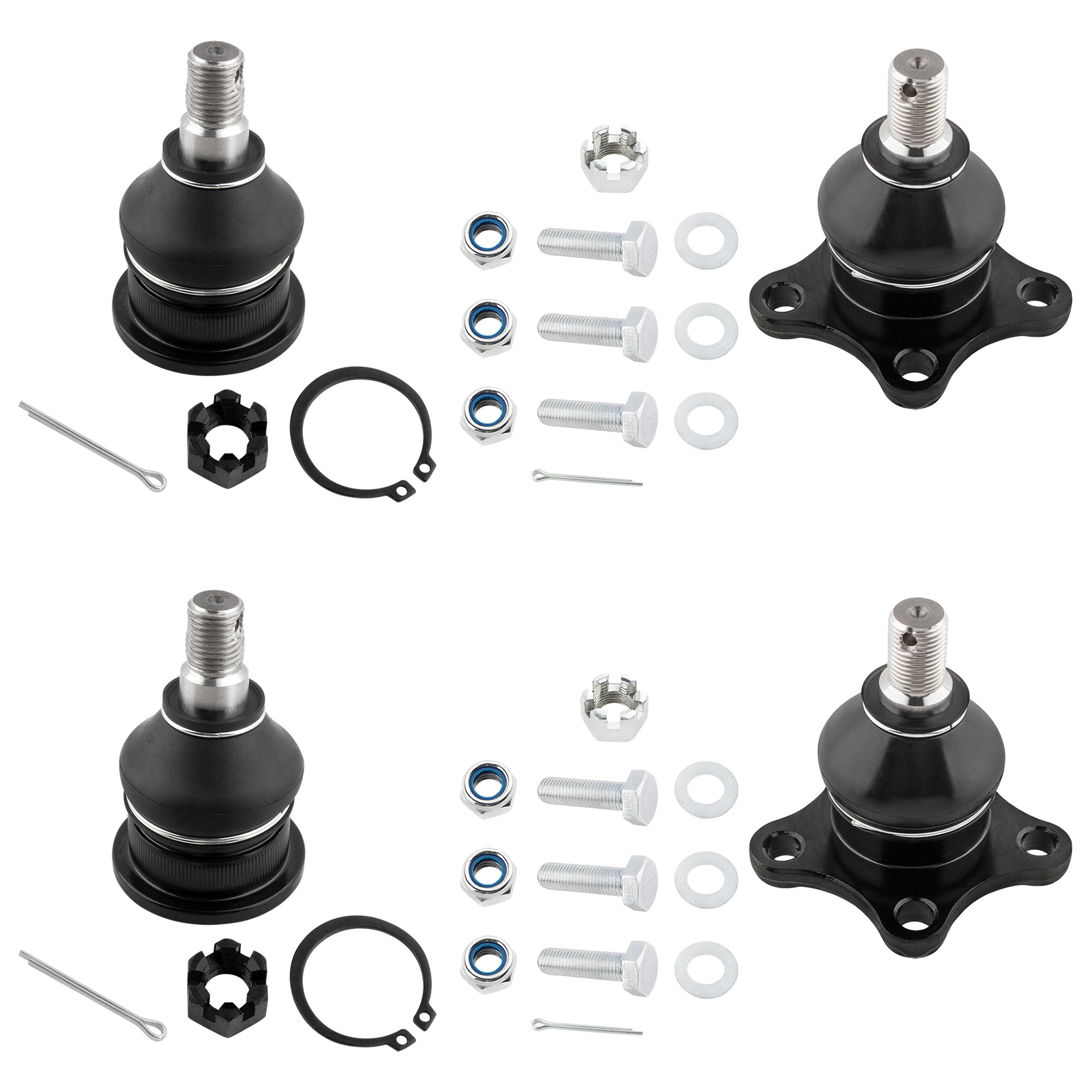 BOXI Set of 4 Front Upper & Lower Ball Joints Kit Compatible for Dodge D50 1982 Ram 50 1983-1985