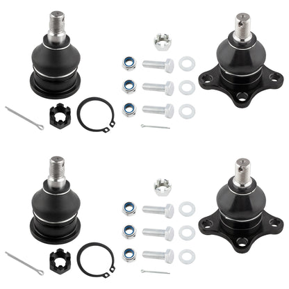 BOXI Set of 4 Front Upper & Lower Ball Joints Kit Compatible for Dodge D50 1982 Ram 50 1983-1985
