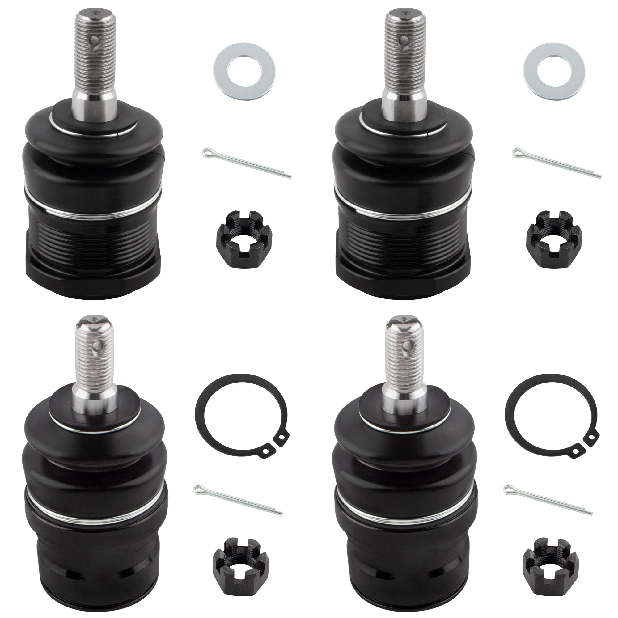BOXI 4pc Front Lower Upper Ball Joints Assembly Fits for Dodge Dakota 1987 1988 1989 1990 1991 1992