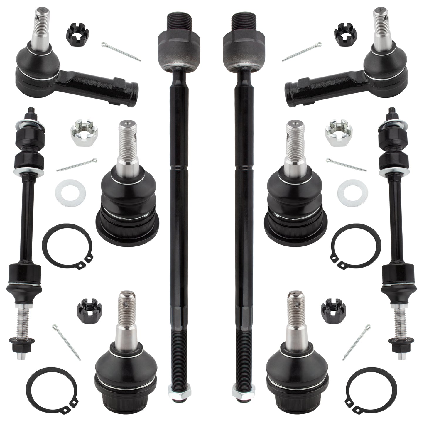 BOXI 10pc Complete Front Suspension Kit Fits Driver and Passenger Sides for Dodge Ram 1500 2006