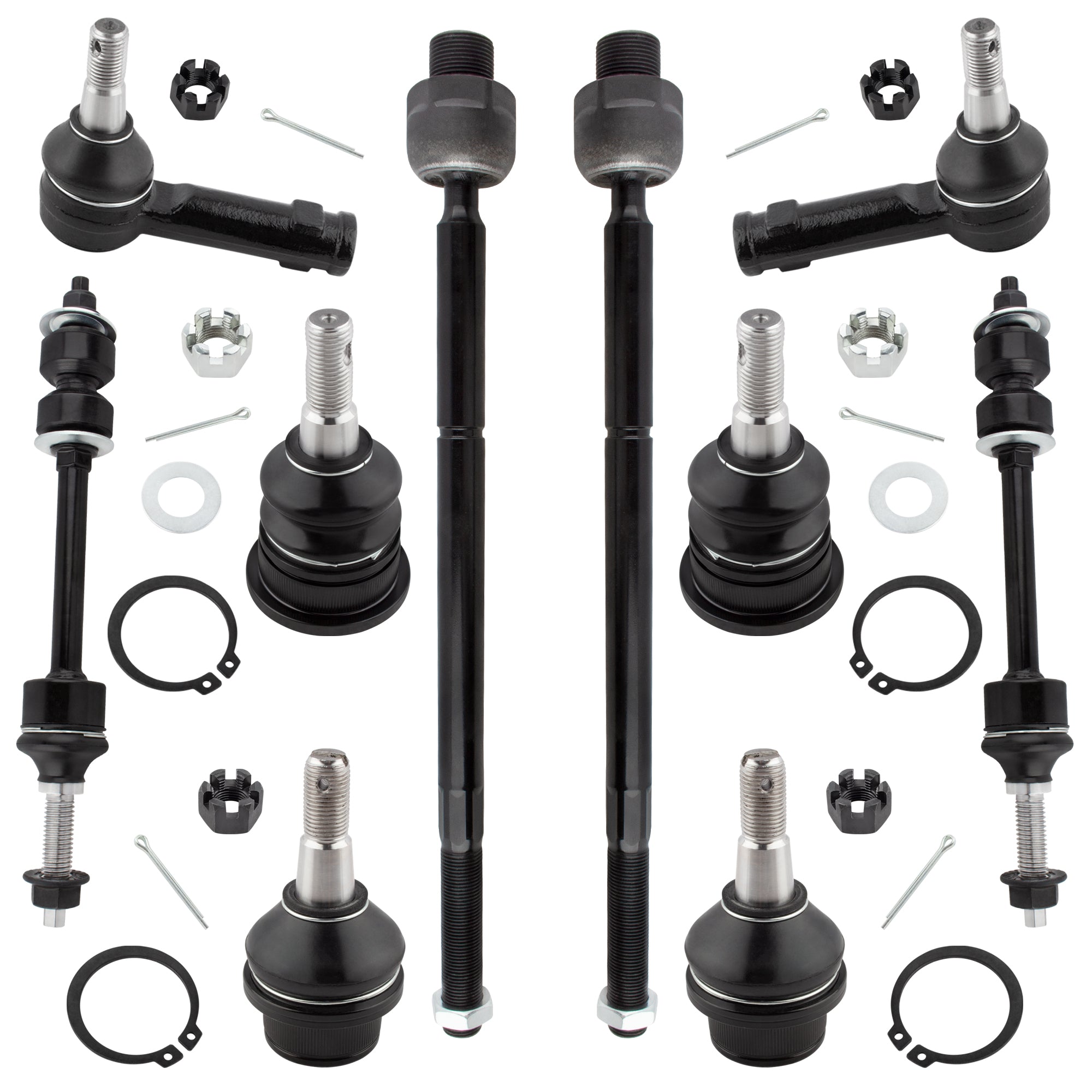 BOXI 10pc Complete Front Suspension Kit Fits Driver and Passenger Sides for Dodge Ram 1500 2006