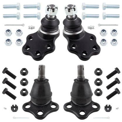BOXI 4pc Front Upper and Lower Suspension Ball Joint Set Fit for Dodge Dakota 2000-2004 Durango