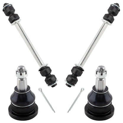 BOXI 4pc Front Sway Bars Upper Ball Joints Fit for Dodge Ram 1500