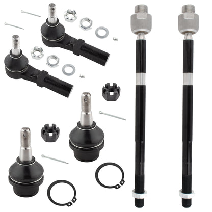 BOXI 6pc Front Tie Rod & Ball Joint Suspension Kit Fits for Dodge Ram 1500 2002 2003 2004 2005