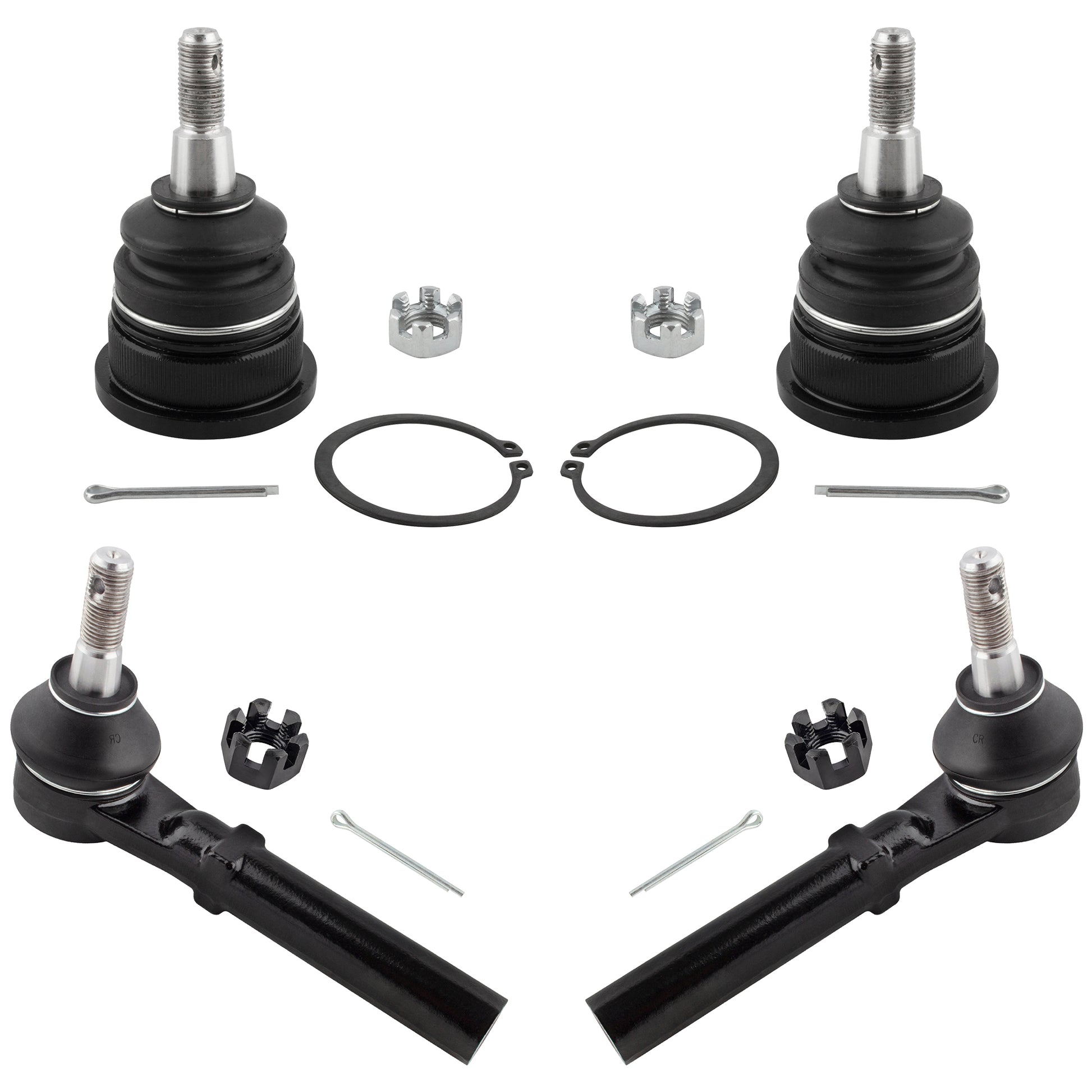 BOXI 4pc Front Ball Joints Tie Rods Fit for Chrysler Town & Country 2008-2016
