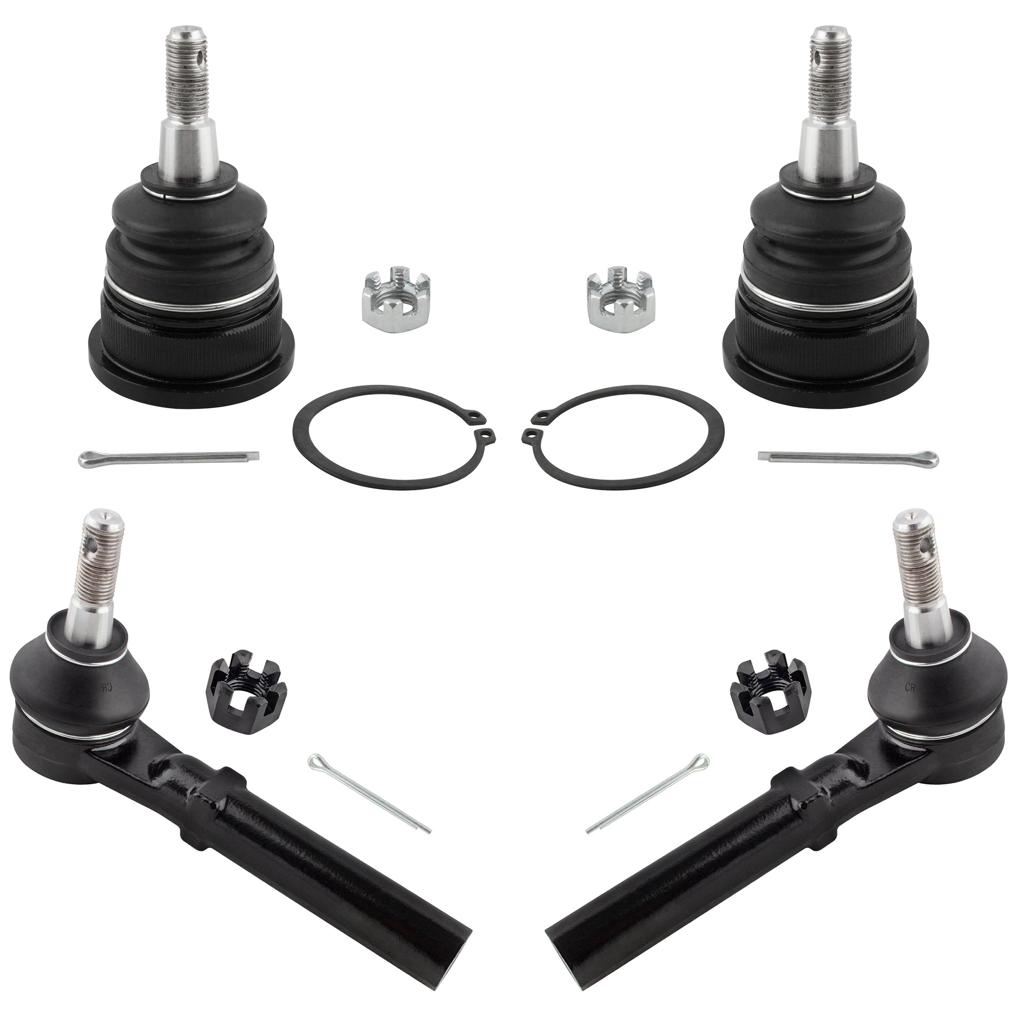 BOXI 4pc Front Ball Joints Tie Rods Fit for Chrysler Town & Country 2008-2016